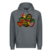 Rock juneteenth hearts Premium Hoodie - Zillion Design Studio