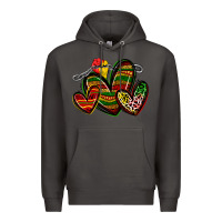 Smoke juneteenth hearts Premium Hoodie - Zillion Design Studio