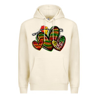 Tofu juneteenth hearts Premium Hoodie - Zillion Design Studio