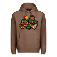Chestnut juneteenth hearts Premium Hoodie - Zillion Design Studio