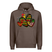 Coffee juneteenth hearts Premium Hoodie - Zillion Design Studio