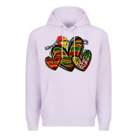 Lilac juneteenth hearts Premium Hoodie - Zillion Design Studio