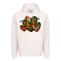 Juneteenth Hearts Premium Hoodie | Teevron