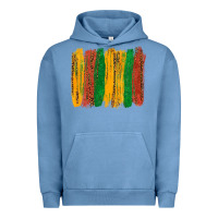 Pigment Pebble Blue black history brushstroke Urban Hoodie - texasbilliewilder