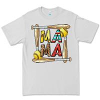 Dove Grey softball mama Premium Tee - CowhideDigitalArt