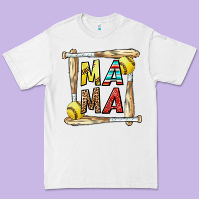 Softball Mama Premium Tee Designed By Cowhidedigitalart