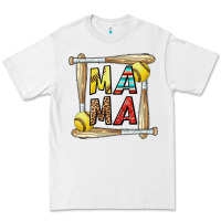 White softball mama Premium Tee - CowhideDigitalArt