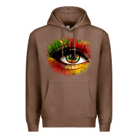 Chestnut juneteenth eye Premium Hoodie - Zillion Design Studio