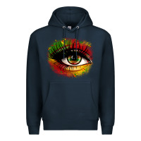 Navy juneteenth eye Premium Hoodie - Zillion Design Studio
