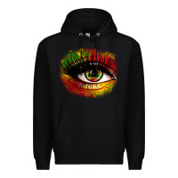 Black juneteenth eye Premium Hoodie - Zillion Design Studio
