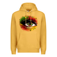 Mustard juneteenth eye Premium Hoodie - Zillion Design Studio