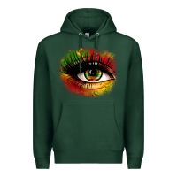 Sports Green juneteenth eye Premium Hoodie - Zillion Design Studio
