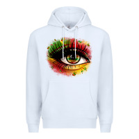 White juneteenth eye Premium Hoodie - Zillion Design Studio