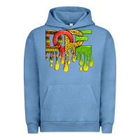 Pigment Pebble Blue black history juneteenth dope Urban Hoodie - texasbilliewilder