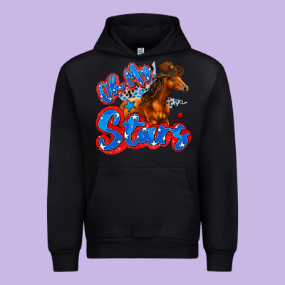 Oh My Stars Horse Urban Hoodie Designed By Zillion Design Studio
