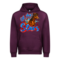 Mauve Wine oh my stars horse Urban Hoodie - Zillion Design Studio