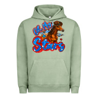 Pigment Oil Green oh my stars horse Urban Hoodie - Zillion Design Studio