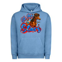 Pigment Pebble Blue oh my stars horse Urban Hoodie - Zillion Design Studio