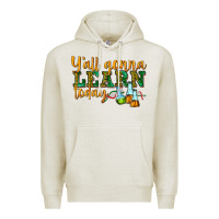 Oatmeal Heather yall gonna learn today Premium Hoodie - texasbilliewilder