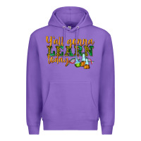 Purple yall gonna learn today Premium Hoodie - texasbilliewilder