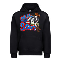 Black oh my stars cow Urban Hoodie - Zillion Design Studio