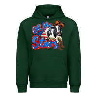 Forest Green oh my stars cow Urban Hoodie - Zillion Design Studio