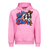 Fuchsia Pink oh my stars cow Urban Hoodie - Zillion Design Studio