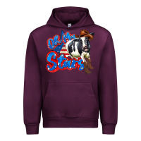 Mauve Wine oh my stars cow Urban Hoodie - Zillion Design Studio