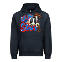 Navy oh my stars cow Urban Hoodie - Zillion Design Studio