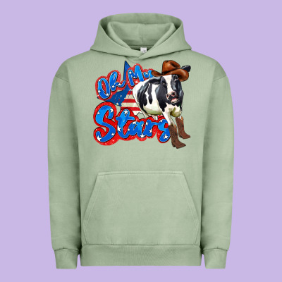 Oh My Stars Cow Urban Hoodie Designed By Zillion Design Studio