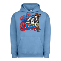 Pigment Pebble Blue oh my stars cow Urban Hoodie - Zillion Design Studio