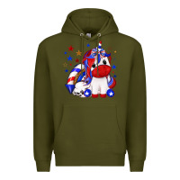 Army Green 4th of july american unicorn Premium Hoodie - texasbilliewilder