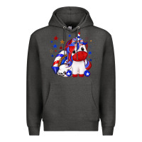 Charcoal Heather 4th of july american unicorn Premium Hoodie - texasbilliewilder