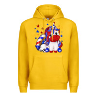 Lemon 4th of july american unicorn Premium Hoodie - texasbilliewilder