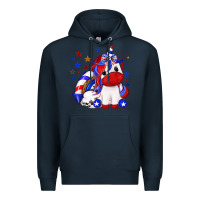 Navy 4th of july american unicorn Premium Hoodie - texasbilliewilder