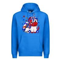 True Royal 4th of july american unicorn Premium Hoodie - texasbilliewilder