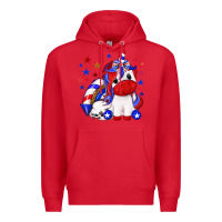 Red 4th of july american unicorn Premium Hoodie - texasbilliewilder