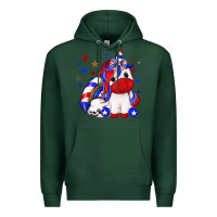 Sports Green 4th of july american unicorn Premium Hoodie - texasbilliewilder