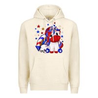 Tofu 4th of july american unicorn Premium Hoodie - texasbilliewilder