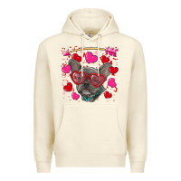 Sandshell valentine's day french bulldog puppy Premium Hoodie - RanaPortraitStore