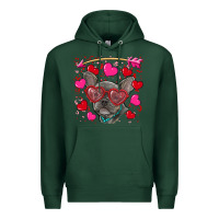 Sports Green valentine's day french bulldog puppy Premium Hoodie - RanaPortraitStore