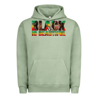 Pigment Oil Green black is beautiful juneteenth Urban Hoodie - texasbilliewilder