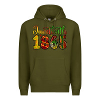Army Green juneteenth 1865 Premium Hoodie - Zillion Design Studio