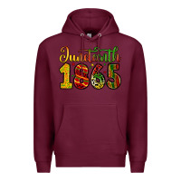 Burgundy juneteenth 1865 Premium Hoodie - Zillion Design Studio