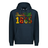 Navy juneteenth 1865 Premium Hoodie - Zillion Design Studio