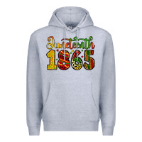 Heather Grey juneteenth 1865 Premium Hoodie - Zillion Design Studio