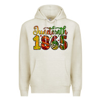 Oatmeal Heather juneteenth 1865 Premium Hoodie - Zillion Design Studio