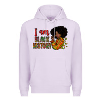 Lilac i am black history Premium Hoodie - Zillion Design Studio