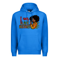 True Royal i am black history Premium Hoodie - Zillion Design Studio