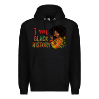 Black i am black history Premium Hoodie - Zillion Design Studio